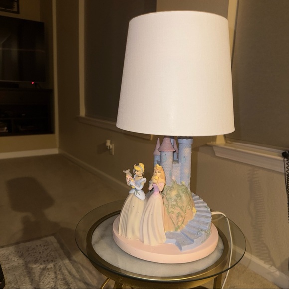 Disney Princess Castle Lamp - White and Pastel Colors - Picture 1 of 8